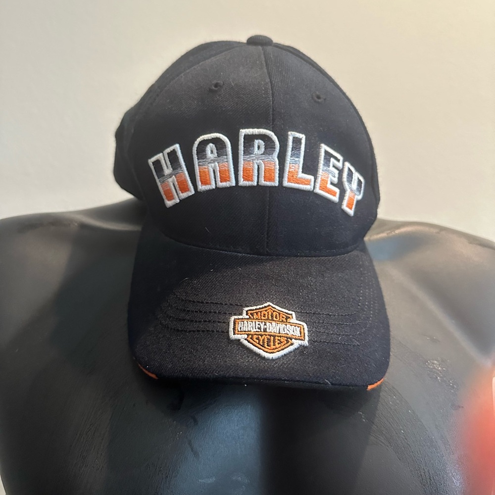 Harley-Davidson Baseball Style Cap Black w HD colors & logo